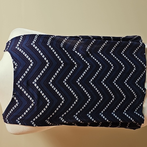 Vintage Havana Red, White, Blue Tank With Side Ties Oversized Size S - Picture 4 of 6